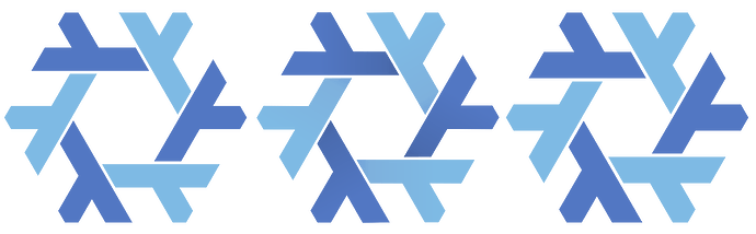 Comparison of the three logos